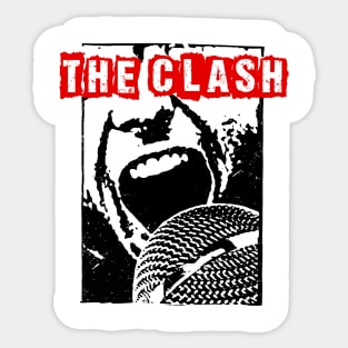 the clash scream Sticker